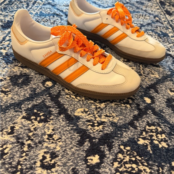 Adidas White Sneakers with Orange Accents - Picture 6 of 6